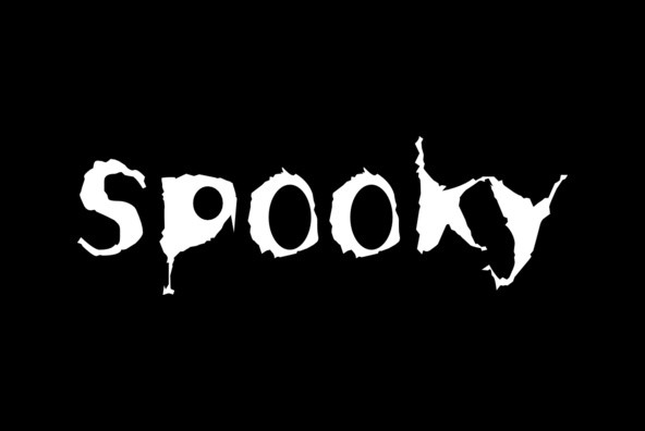 spooky font on microsoft word